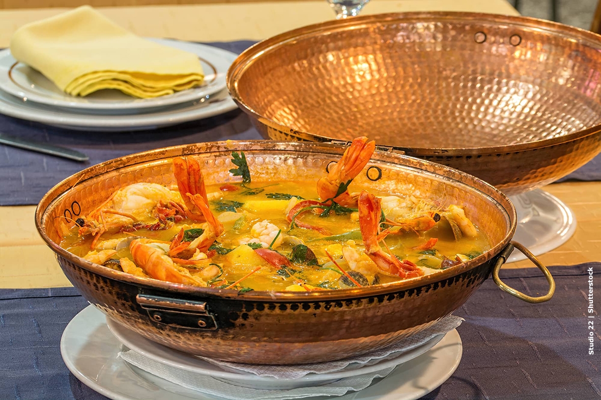 As cataplanas de marisco, tradição do Algarve