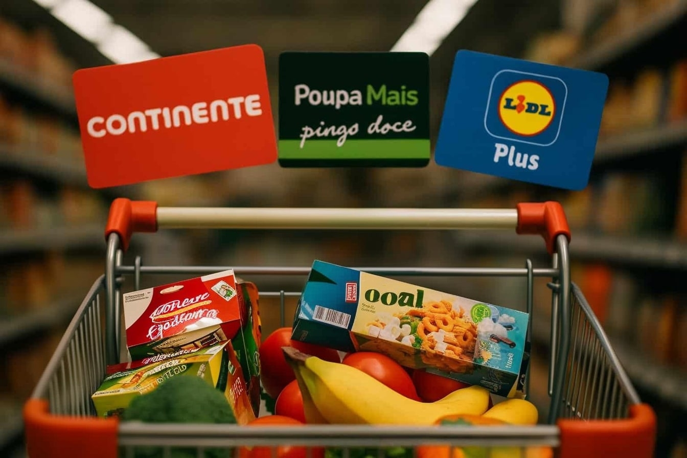 Os supermercados portugueses, Pingo Doce, Continente, Auchan…