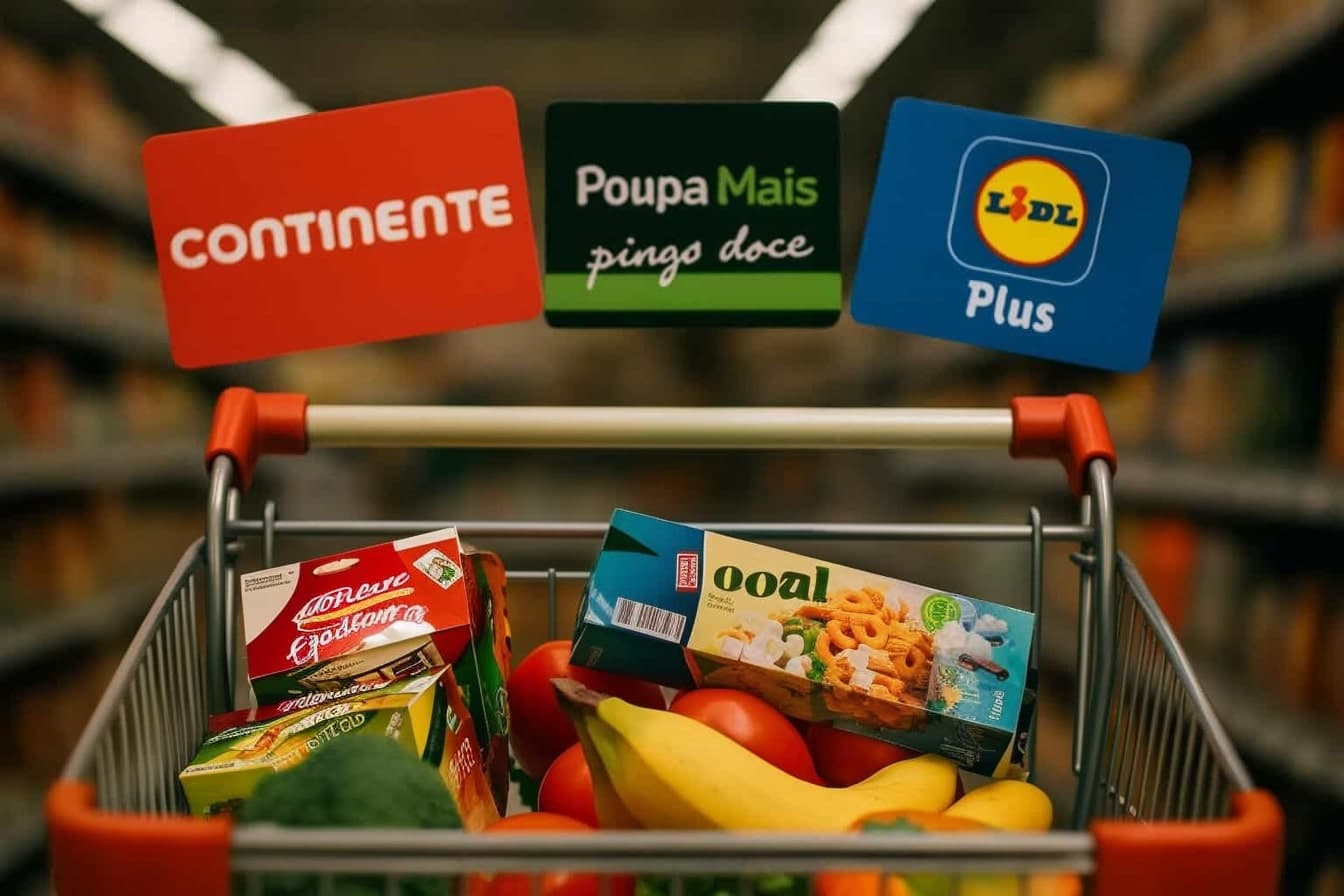 Os supermercados portugueses, Pingo Doce, Continente, Auchan…